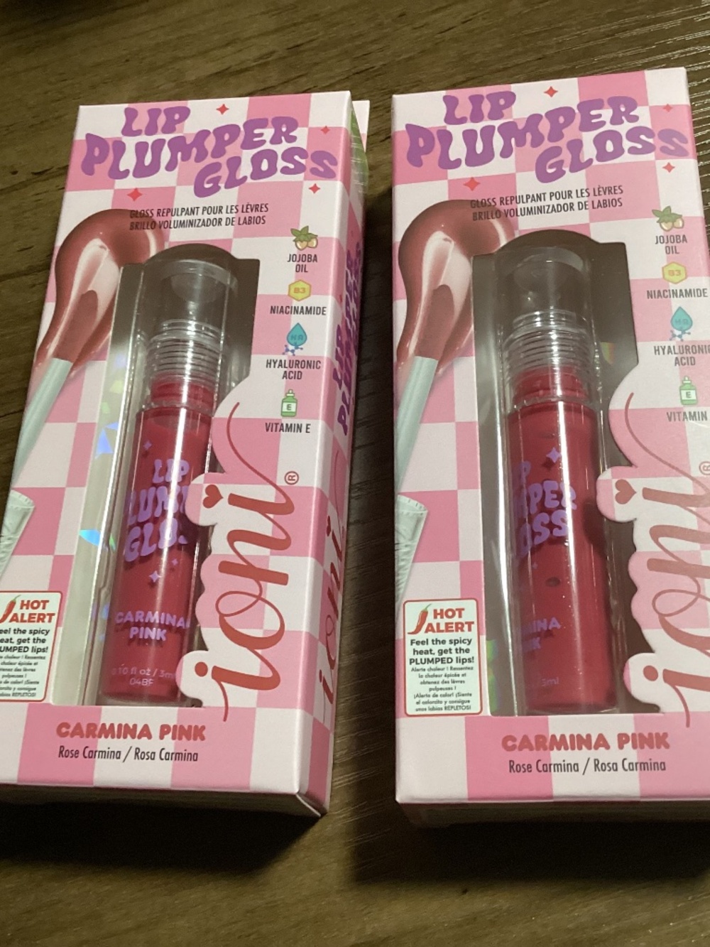 Ioni lip plumper gloss - carmina pink bundle New